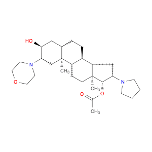 Androstane-3,17-diol, 2-(4-morpholinyl)-16-(1-pyrrolidinyl)-, 17-acetate, (2β,3α,5α,16β,17β)-