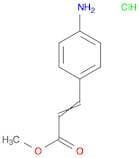 2-Propenoic acid, 3-(4-aminophenyl)-, methyl ester, hydrochloride (1:1)