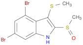 1H-Indole, 4,6-dibromo-2-(methylsulfinyl)-3-(methylthio)-, (+)-