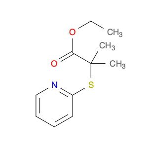 Propanoic acid, 2-methyl-2-(2-pyridinylthio)-, ethyl ester