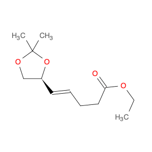 4-Pentenoic acid, 5-[(4S)-2,2-dimethyl-1,3-dioxolan-4-yl]-, ethyl ester, (4E)-