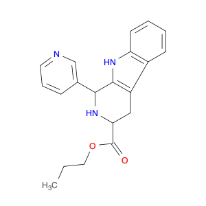 1H-Pyrido[3,4-b]indole-3-carboxylic acid, 2,3,4,9-tetrahydro-1-(3-pyridinyl)-, propyl ester