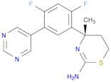 (4S)-4-[2,4-Difluoro-5-(pyrimidin-5-yl)phenyl]-4-methyl-5,6-dihydro-1,3-thiazin-2-amine