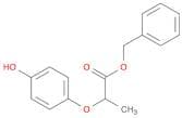 Propanoic acid, 2-(4-hydroxyphenoxy)-, phenylmethyl ester
