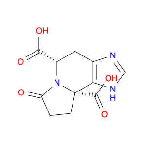 9aH-Imidazo[4,5-g]indolizine-5,9a-dicarboxylic acid, 1,4,5,7,8,9-hexahydro-7-oxo-, (5S,9aR)-