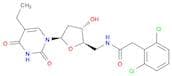 Uridine, 2',5'-dideoxy-5'-[[(2,6-dichlorophenyl)acetyl]amino]-5-ethyl- (9CI)