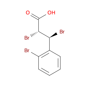 Benzenepropanoic acid, α,β,2-tribromo-, (αR,βS)-rel-