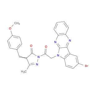 3H-Pyrazol-3-one, 2-[2-(9-bromo-6H-indolo[2,3-b]quinoxalin-6-yl)acetyl]-2,4-dihydro-4-[(4-methoxyp…
