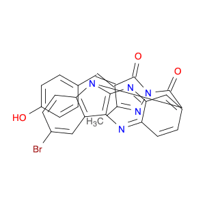 1-(2-(9-Bromo-6H-indolo[2,3-b]quinoxalin-6-yl)acetyl)-4-(4-hydroxybenzylidene)-3-methyl-1H-pyrazol…