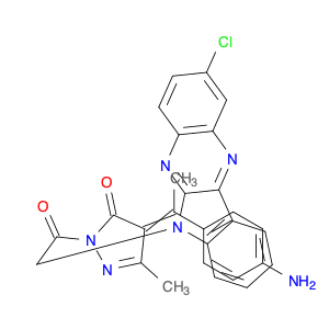 3H-Pyrazol-3-one, 4-[1-(4-aminophenyl)ethylidene]-2-[2-(2-chloro-6H-indolo[2,3-b]quinoxalin-6-yl)a…