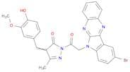 1-(2-(9-Bromo-6H-indolo[2,3-b]quinoxalin-6-yl)acetyl)-4-(4-hydroxy-3-methoxybenzylidene)-3-methyl-…