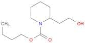 1-Piperidinecarboxylic acid, 2-(2-hydroxyethyl)-, butyl ester