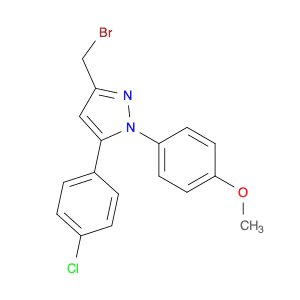 1H-Pyrazole, 3-(bromomethyl)-5-(4-chlorophenyl)-1-(4-methoxyphenyl)-