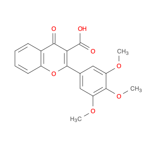 4H-1-Benzopyran-3-carboxylic acid, 4-oxo-2-(3,4,5-trimethoxyphenyl)-