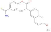 2-Naphthaleneacetic acid, 6-methoxy-α-methyl-, 4-(aminothioxomethyl)phenyl ester