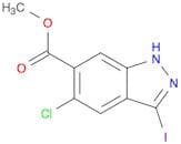 3-Iodo-5-chloro-(1h)indazole-6-carboxylic methyl ester