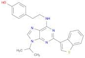 Phenol, 4-[2-[[2-benzo[b]thien-3-yl-9-(1-methylethyl)-9H-purin-6-yl]amino]ethyl]-