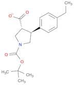 (3S,4R)-1-(tert-Butoxycarbonyl)-4-(4-ethylphenyl)pyrrolidine-3-carboxylic acid