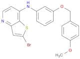 2-Bromo-n-(3-[(4-methoxyphenyl)methoxy]phenyl)thieno[3,2-b]pyridin-7-amine