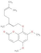 2H-1-Benzopyran-2-one, 8-[(3,7-dimethyl-2,6-octadien-1-yl)oxy]-5,7-dimethoxy-