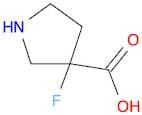 3-Pyrrolidinecarboxylic acid, 3-fluoro-