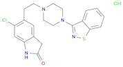 5-{2-[4-(1,2-benzothiazol-3-yl)piperazin-1-yl]ethyl}-6-chloro-2,3-dihydro-1H-indol-2-one hydrochlo…