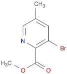 2-Pyridinecarboxylic acid, 3-bromo-5-methyl-, methyl ester