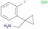 Cyclopropanemethanamine, 1-(2-fluorophenyl)-, hydrochloride (1:1)