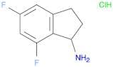 1H-Inden-1-amine, 5,7-difluoro-2,3-dihydro-, hydrochloride (1:1)