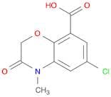 2H-1,4-Benzoxazine-8-carboxylic acid, 6-chloro-3,4-dihydro-4-methyl-3-oxo-