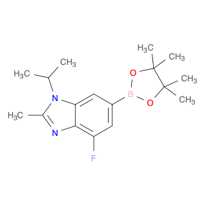 1H-Benzimidazole, 4-fluoro-2-methyl-1-(1-methylethyl)-6-(4,4,5,5-tetramethyl-1,3,2-dioxaborolan-2-…