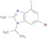 1H-Benzimidazole, 6-bromo-4-fluoro-2-methyl-1-(1-methylethyl)-