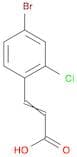 2-Propenoic acid, 3-(4-bromo-2-chlorophenyl)-