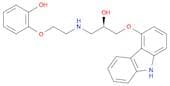 Phenol, 2-[2-[[3-(9H-carbazol-4-yloxy)-2-hydroxypropyl]amino]ethoxy]-, (R)- (9CI)