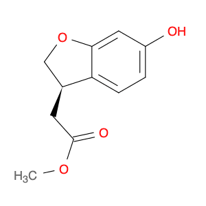 3-​Benzofuranacetic acid, 2,​3-​dihydro-​6-​hydroxy-​, methyl ester, (3R)​-
