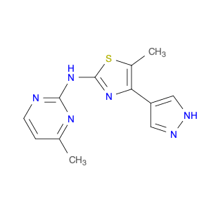 2-Pyrimidinamine, 4-methyl-N-[5-methyl-4-(1H-pyrazol-4-yl)-2-thiazolyl]-