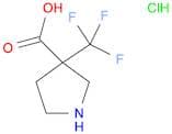 3-(trifluoromethyl)pyrrolidine-3-carboxylic acid hydrochloride