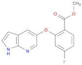 Benzoic acid, 4-fluoro-2-(1H-pyrrolo[2,3-b]pyridin-5-yloxy)-, methyl ester
