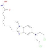 1H-Benzimidazole-2-heptanamide, 5-[bis(2-chloroethyl)amino]-N-hydroxy-1-methyl-