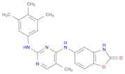 2(3H)-Benzoxazolone, 5-[[5-methyl-2-[(3,4,5-trimethylphenyl)amino]-4-pyrimidinyl]amino]-