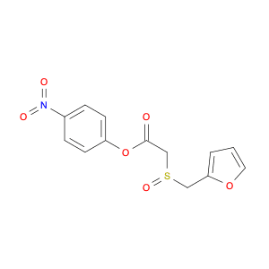 Acetic acid, 2-[(2-furanylmethyl)sulfinyl]-, 4-nitrophenyl ester