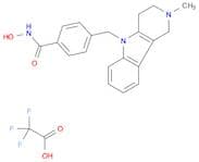 Benzamide, N-hydroxy-4-[(1,2,3,4-tetrahydro-2-methyl-5H-pyrido[4,3-b]indol-5-yl)methyl]-, 2,2,2-tr…