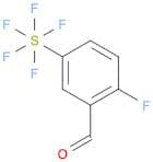 Sulfur, pentafluoro(4-fluoro-3-formylphenyl)-, (OC-6-21)-