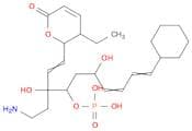 2H-Pyran-2-one, 6-[3-(2-aminoethyl)-10-cyclohexyl-3,6-dihydroxy-4-(phosphonooxy)-1,7,9-decatrienyl…