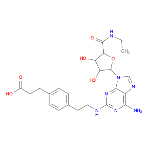 3-{4-[2-({6-amino-9-[(2R,3R,4S,5S)-5-(ethylcarbamoyl)-3,4-dihydroxyoxolan-2-yl]purin-2-yl}amino)et…