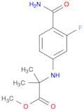 Alanine, N-[4-(aminocarbonyl)-3-fluorophenyl]-2-methyl-, methyl ester