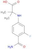 Alanine, N-[4-(aminocarbonyl)-3-fluorophenyl]-2-methyl-