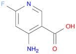 3-Pyridinecarboxylic acid, 4-amino-6-fluoro-