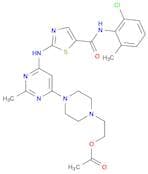2-(4-(6-((5-((2-Chloro-6-methylphenyl)carbamoyl)thiazol-2-yl)amino)-2-methylpyrimidin-4-yl)piperaz…