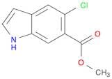 1H-Indole-6-carboxylic acid, 5-chloro-, methyl ester